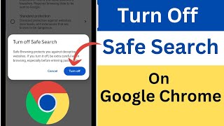 How to Turn Off Safe Search on Google Chrome  Disable Safe Search on Google Chrome [upl. by Cull60]