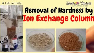 Removal of Hardness of water by ion exchange column  Ion Exchange Column  Water Chemistry [upl. by Aillicec]