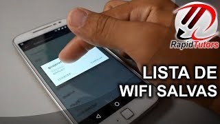 COMO VER A LISTA DE SENHA WIFI SALVA NO CELULAR  RapidTutors [upl. by Regdor]