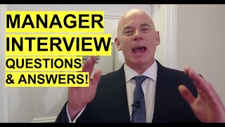 MANAGER Interview Questions and Answers How to PASS a Management Job Interview [upl. by Hanni]