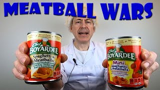 Chef Boyardee Mini Spaghetti amp Meatballs vs Chef Boyardee Regular Sized Spaghetti amp Meatballs [upl. by Yanrahs138]