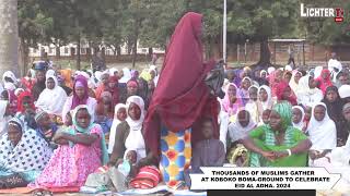 THOUSANDS OF MUSLIMS GATHER AT KOBOKO BOMA GROUND TO CELEBRATE EID AL ADHA [upl. by Marvella]