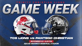 Trinity Christian Football vs Pantego Christian [upl. by Kristyn]