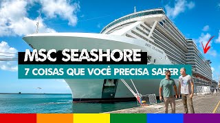 Viagem de Cruzeiro no Brasil MSC SEASHORE  7 Coisas que você Precisa Saber [upl. by Rafi]