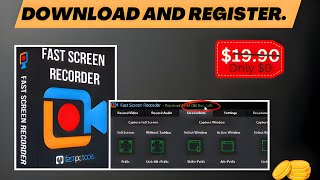 Which is Best Screen Recorder For PC🤑 How to register Fast Screen Recorder in PC🤫 youtube [upl. by Oniratac]