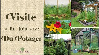 Visite du potager et de la serre à fin juin 22 [upl. by Ynaffit684]