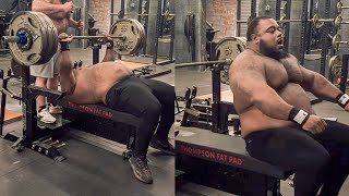 Julius Smashes New Bench Press PR [upl. by Steffin]