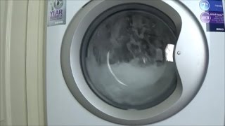 Cleaning Washing machine 90 degrees  wasmachine reinigen 90° C washer test example movie 27 [upl. by Nrojb]