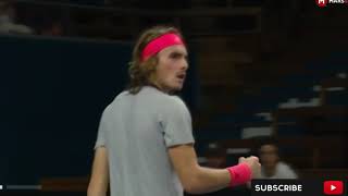 Stockholm Open R2  Stefanos Tsitsipas vs John Millman Highlights [upl. by Crofton]