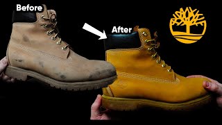 STOP Cleaning Your SuedeNubuck Boots the WRONG Way How to Clean amp Condition Timberlands Boots [upl. by Nanreik]