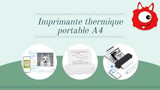 Imprimante thermique portable A4 [upl. by Aihseit]