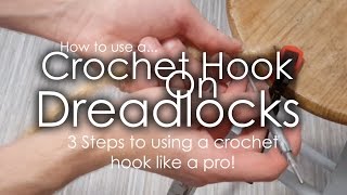 3 STEPS TO PERFECT DREADLOCKS  Using a crochet hook tutorial [upl. by Lorrie]