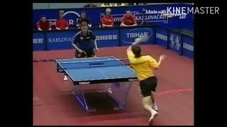 European Championships 2002 Waldner vs Timo Boll full match [upl. by Annenn408]