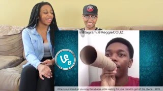 Couple Reacts  Funniest Reggie Couz Vines Compilation Reaction [upl. by Ajnek]