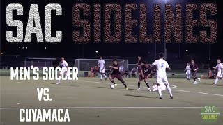 Mt SAC Mens Soccer vs Cuyamaca College [upl. by Eadnus]