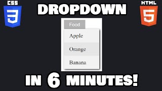 Learn CSS dropdown menus in 6 minutes 🔻 [upl. by Nilde]