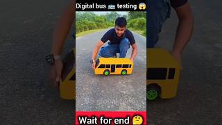 Digital bus testing 😱miniwood toy wood working artskill hand crafts shorts [upl. by Barber]