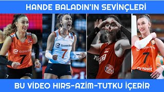 Hande Baladın Ve Sevinçlerinden Bir Video Yaptım volleyball hande handebaladın fileninsultanları [upl. by Nalehp]