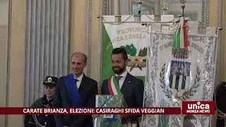 Carate Brianza elezioni Casiraghi sfida Veggian [upl. by Aihsinat368]