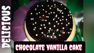 CHOCOLATE VANILLA CAKE RECIPE BY ZHAHOMEANDCOOKING [upl. by Oiralednac403]