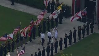 WATCH AGAIN Procession for fallen Lake County Master Deputy Bradley Link [upl. by Gnav]