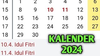 kalender 2024 [upl. by Aerised243]