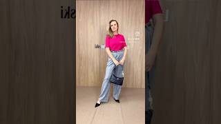 CALÇA PANTACOURT ROSÂNGELA E PANTALONA CERES COM BLUSA CRISTINA EM CANELADO lucianecachinski moda [upl. by Milton]