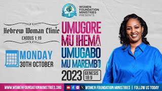 Umugore mu Ihema Umugabo mu Marembo “Hebrew Woman Clinic Exodus 119”  Apostle Mignonne Kabera [upl. by Geraldine630]