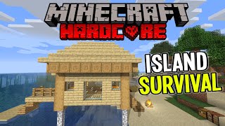 Building a Cozy Beach House Minecraft Island Survival Part 4 [upl. by Kala874]