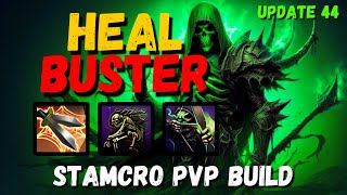 In your FACE HEALBOTS 👊 Stamina Necromancer PVP Build  ESO Gold Road [upl. by Aiuqat]