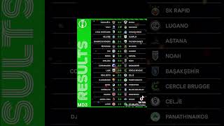 Europa Conference League 202425 results of Match Day 3 ConferenceLeague UECL results football [upl. by Kirkpatrick]