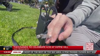 Thousands to celebrate 420 at Hippie Hill in San Francisco [upl. by Adnawad]