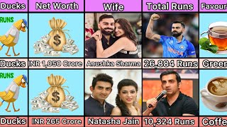 Comparison Virat kohli vs Gautam Gambhir  zr tv  Virat Kohli vs Gautam Gambhir [upl. by Sivatnod726]