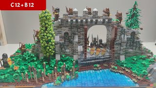 Torruine am Fluss  Module B12 C12  BUILDING A LEGO CASTLE [upl. by Erdnua]