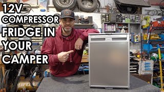 HOW TO PROFESSIONALLY FIT A FRIDGE INTO YOUR CAMPER Waeco CRX 50 [upl. by Verdi]