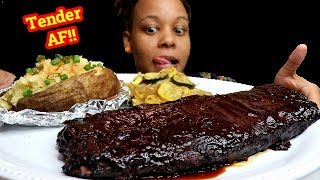 BBQ RIBS MUKBANG [upl. by Jerroll462]