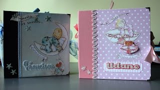 TUTORIAL album SCRAPBOOK bebe dayka parte 1 [upl. by Hauge379]