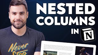 Create Nested Columns and Columns in Toggles in Notion [upl. by Retrak]