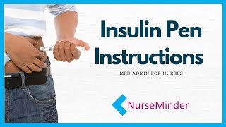 Insulin Pen Instructions How to Use [upl. by Aihsatan562]