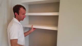 How to make chunky floating alcove shelves [upl. by Esenaj]