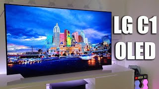 NEW 2021 LG C1 OLED Unboxing and Setup  EVERYTHING YOU NEED TO KNOW [upl. by Eidoj870]