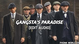 gangstas paradise  coolio edit audio No copyright audio edit Gangstas paradise [upl. by Eemia]