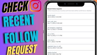 How to see sent request on Instagram 2024  New update on Instagram to cancel sent request 2024 [upl. by Acinaj]