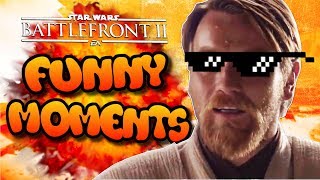 Star Wars Battlefront 2 Funny Moments Montage FUNTAGE 13  Prequel Memes [upl. by Hsatan]