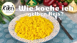 Reis richtig kochen  Gelber Reis Rezept  Gelingsichere Anleitung  türkisch  arabisch  indisch [upl. by Ymia]