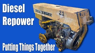 Gravely C10A Diesel Repower  PT3 Putting Things Together [upl. by Meehyr244]