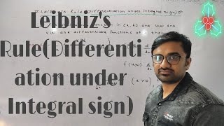 Leibnizs RuleDifferentiation under Integral sign [upl. by Katherine270]