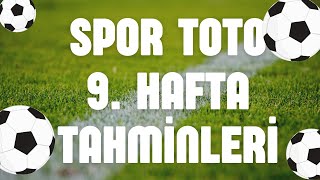 Spor Toto 9 Hafta Tahminleri  13TE KALDIK  9 TEK VAR  Sportototahminleri sportoto [upl. by Hildegaard]