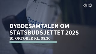 Dybdesamtalen om statsbudsjettet 2025 i Polyteknisk Forening [upl. by Elbam]