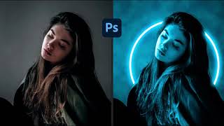 Ritratto effetto Neon  Photoshop tutorial [upl. by Roy]